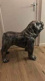 XXL Bulldog kunststof decoratief beeld zilvergrijs, Ophalen, Zo goed als nieuw