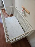 Witte Ikea Gulliver ledikant 60 x 120 cm + Tencel matras, Ophalen, Zo goed als nieuw, Ledikant