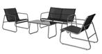 Nieuwe 4-delige Tuinset Camilla, Tuin en Terras, Tuinsets en Loungesets, Ophalen, Nieuw, 4 zitplaatsen, Tuinset