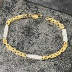 14 karaat gouden armband koningsschakel nieuw