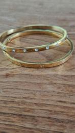 Gouden Armbanden Set MY jewelry, Staal, Ophalen of Verzenden, Zo goed als nieuw, Met strass