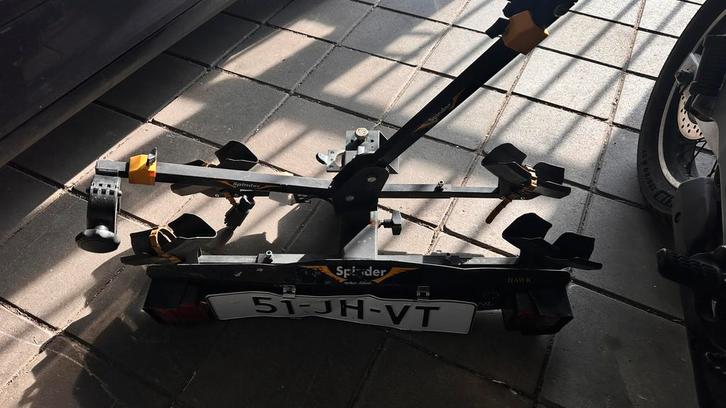 Spinder Hawk fietsendrager, Auto diversen, Fietsendragers, Gebruikt, Trekhaakdrager, 2 fietsen, Ophalen