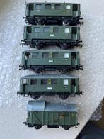5x Piko ho Stam Windbergbahn 4 rijtuigen + 1 bagagewagen, Hobby en Vrije tijd, Modeltreinen | H0, Gelijkstroom, Wagon, Zo goed als nieuw