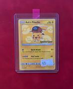 Pokemon Kaart - Ash's Pikachu SM111, Ophalen of Verzenden, Zo goed als nieuw, Losse kaart, Foil