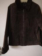 Suède leren jas maat 40 met bontkraag, Kleding | Dames, Jassen | Winter, Ophalen of Verzenden, Zo goed als nieuw, Maat 38/40 (M)