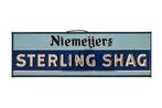 Blikken bordje Niemeijers Sterling Shag, Verzamelen, Merken en Reclamevoorwerpen, Ophalen of Verzenden, Gebruikt, Reclamebord