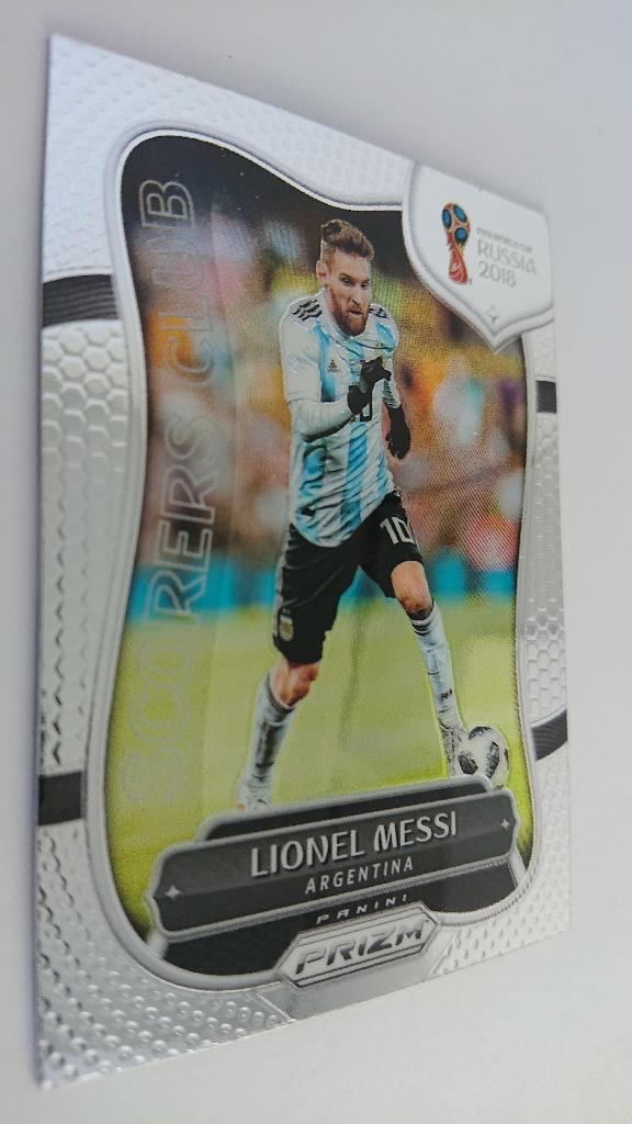 Panini - Prizm World Cup 2018 - Lionel Messi - Scorers Club, Verzamelen, Sportartikelen en Voetbal, Zo goed als nieuw, Spelerskaart