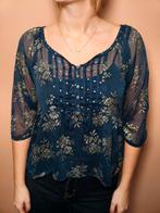 Vintage blouse van Abercrombie and Fitch, Blauw, Ophalen of Verzenden, Zo goed als nieuw, Maat 36 (S)