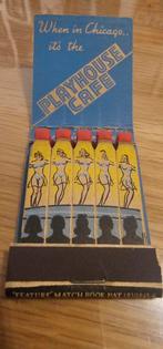 Contour Matchbook 1940's Playhouse Cafe Chicago, Ophalen of Verzenden, Zo goed als nieuw, Verpakking