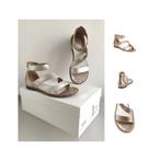 MAISON MARTIN MARGIELA 'BRUSHED' SANDALEN CHAMPAGNE Mt. 36, Overige kleuren, Verzenden, Sandalen of Muiltjes, Gedragen