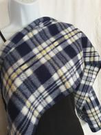 lekker warme fleece sjaal. blauw geruit 28 x 138, ., Ophalen of Verzenden, Zo goed als nieuw, .