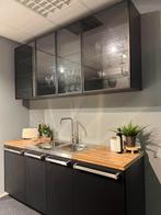 Kleine keukenopstelling ex-showroom matzwart, Zwart, Nieuw, Enkelwandige keuken, Ophalen of Verzenden