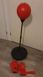 Boksbal reflex stick inclusief bokshandschoenen, Ophalen of Verzenden, Zo goed als nieuw