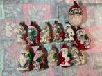12 stuks oude glazen kerstmannetjes, Diversen, Kerst, Ophalen of Verzenden, Gebruikt