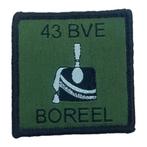 Borstembleem (5x5) 43 Brigade Verkennings Eskadron (BVE), Verzamelen, Embleem of Badge, Nederland, Ophalen of Verzenden, Landmacht