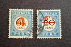 Nederland 1906-1909 nvph P27 28  Portzegels, Postzegels en Munten, Postzegels | Nederland, Ophalen of Verzenden, Gestempeld