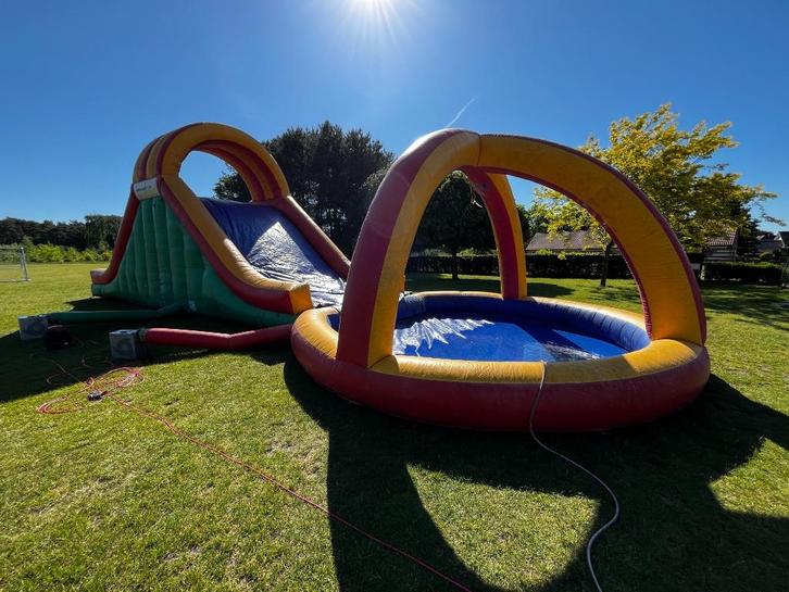 Tobbedansbaan te koop Tobbedansen Klim Glijbaan met bad 18 M, Hobby en Vrije tijd, Feestartikelen | Verhuur, Gebruikt, Overige