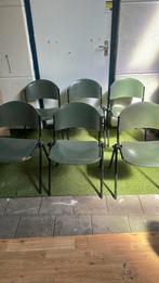Groene tuinstoelen, Ophalen, Zo goed als nieuw, Kunststof, Stapelbaar