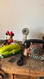 3 vintage telefoons oa minie Mouse telefoon en zware koperen, Ophalen of Verzenden, Zo goed als nieuw