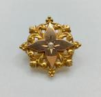 Art Nouveau broche goud verguld parel Fix antieke broche, Sieraden, Tassen en Uiterlijk, Antieke sieraden, Verzenden, Overige materialen