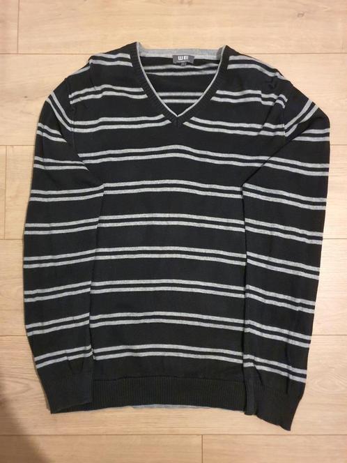 Heren trui V hals van de WE maat L, Kleding | Heren, Truien en Vesten, Zo goed als nieuw, Maat 52/54 (L), Zwart, Ophalen of Verzenden