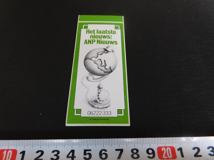 sticker PTT Telecom Het laatste nieuws: ANP Nieuws, Verzamelen, Stickers, Zo goed als nieuw, Bedrijf of Vereniging, Ophalen