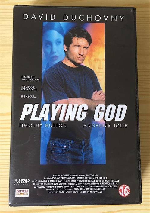 vhs Playing God (met David Duchovny) Video, Cd's en Dvd's, VHS | Film, Zo goed als nieuw, Thrillers en Misdaad, Vanaf 16 jaar