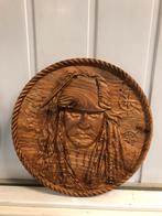 Houtsnijwerk Davy Jones & Jack Sparrow, Ophalen of Verzenden