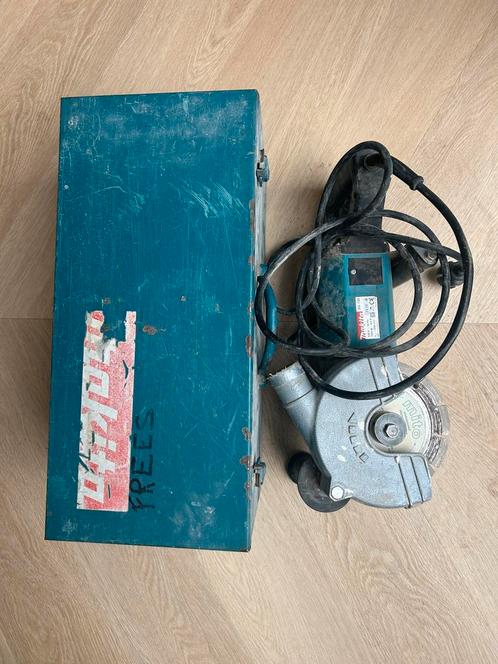 Makita SG150 Sleuvenfrees 1800W in Koffer, Doe-het-zelf en Verbouw, Gereedschap | Slijpmachines, Gebruikt, Haakse handslijpmachine