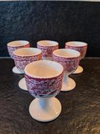 6 Eierdopjes Wedgwood Woodland rood, Overige typen, Ophalen of Verzenden, Zo goed als nieuw, Wedgwood
