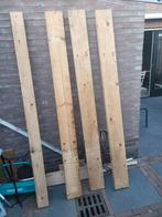 Houten balken 3 dezelfde een iets smaller. Dikte van 55mm, Doe-het-zelf en Verbouw, Hout en Planken, Ophalen, Gebruikt, 200 tot 250 cm