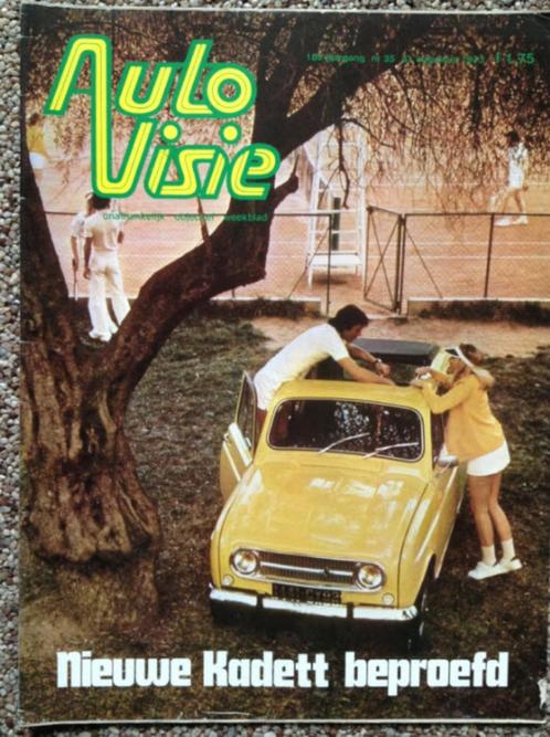 AutoVisie: Citroen Ami8, Saab 99 CC, Opel Kadett C1, Mustang, Boeken, Auto's | Folders en Tijdschriften, Gelezen, Algemeen, Ophalen of Verzenden
