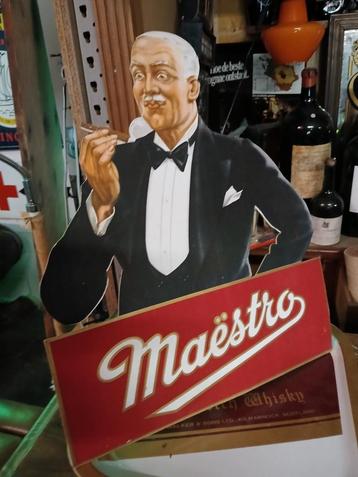 Vintage Maëstro sigaren reclame izgst beschikbaar voor biedingen