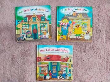Zgan! 3x boeken: Speelgoed-, Feest- en Letterwinkeltje
 beschikbaar voor biedingen