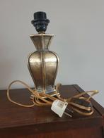 Messing gouden vintage lampenvoet, Huis en Inrichting, Lampen | Tafellampen, Minder dan 50 cm, Ophalen of Verzenden, Zo goed als nieuw