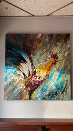 Schilderij haan, Antiek en Kunst, Ophalen of Verzenden