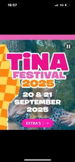 Gezocht 4 kaartjes tina festival, Tickets en Kaartjes, Twee personen