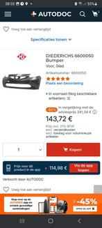 Voor bumper, Voor, Nieuw, Ophalen of Verzenden, Toyota