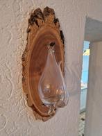 Donderglas / Waterbarometer op Houten Plaat, Antiek en Kunst, Ophalen