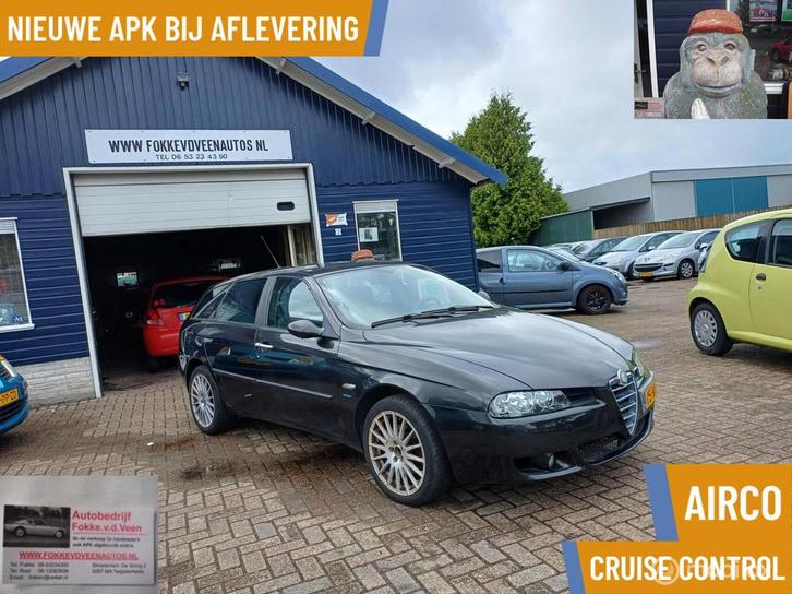 Alfa Romeo 156 Sportwagon 1.8 T.Spark Progression Alle inrui, Auto's, Alfa Romeo, Bedrijf, Te koop, ABS, Airbags, Airconditioning