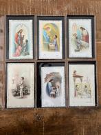 6 oude devotieprentjes met kant, devotie B, Verzamelen, Bidprentjes en Rouwkaarten, Ophalen of Verzenden