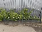 Smeedijzeren Poort 3 meter breed en een aanbouwdeel 1,4 m., Tuin en Terras, Tuinhekken en Hekwerk, Ophalen, IJzer