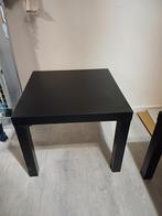 Zwarte vierkante tafel 2x, Gebruikt, 50 tot 100 cm, Vierkant, 50 tot 100 cm