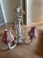 Lief! Kroonluchter met roze kapjes, Ophalen, Gebruikt, Stof, Minder dan 50 cm