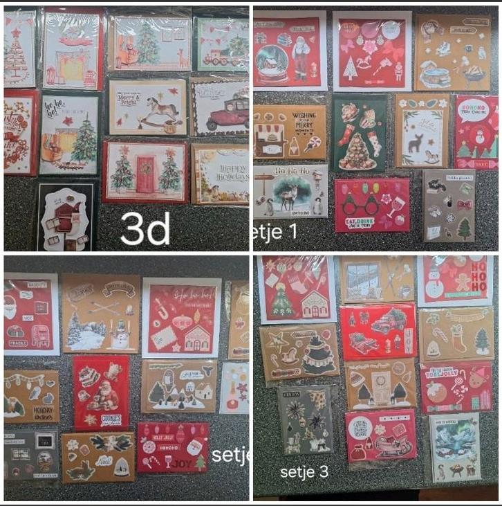 Kerstkaarten zelfgemaakt en cadeaulabels vele soorten!!, Hobby en Vrije tijd, Kaarten | Zelfgemaakt, Nieuw, Kerst, Ophalen of Verzenden