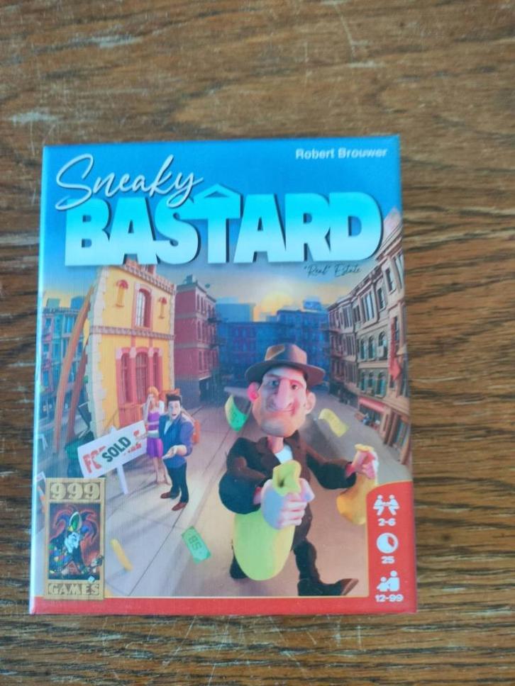 Sneaky Bastard, Hobby en Vrije tijd, Gezelschapsspellen | Kaartspellen, Zo goed als nieuw, Een of twee spelers, Drie of vier spelers