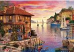 Art Puzzle - Mediterranean Harbour - 1500 stukjes, Hobby en Vrije tijd, Denksport en Puzzels, Ophalen of Verzenden, 500 t/m 1500 stukjes