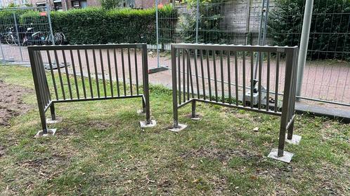 Twee RVS doelen, Kinderen en Baby's, Speelgoed | Buiten | Speeltoestellen, Gebruikt, Overige typen, Ophalen