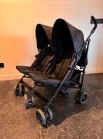 Zwarte tweeling buggy prénatal, Gebruikt, Duowagen, Ophalen of Verzenden, Kinderwagen
