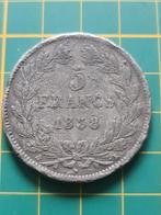 Franse 5 Francs 1838, Postzegels en Munten, Munten | Europa | Niet-Euromunten, Ophalen of Verzenden, Frankrijk, Losse munt, Zilver